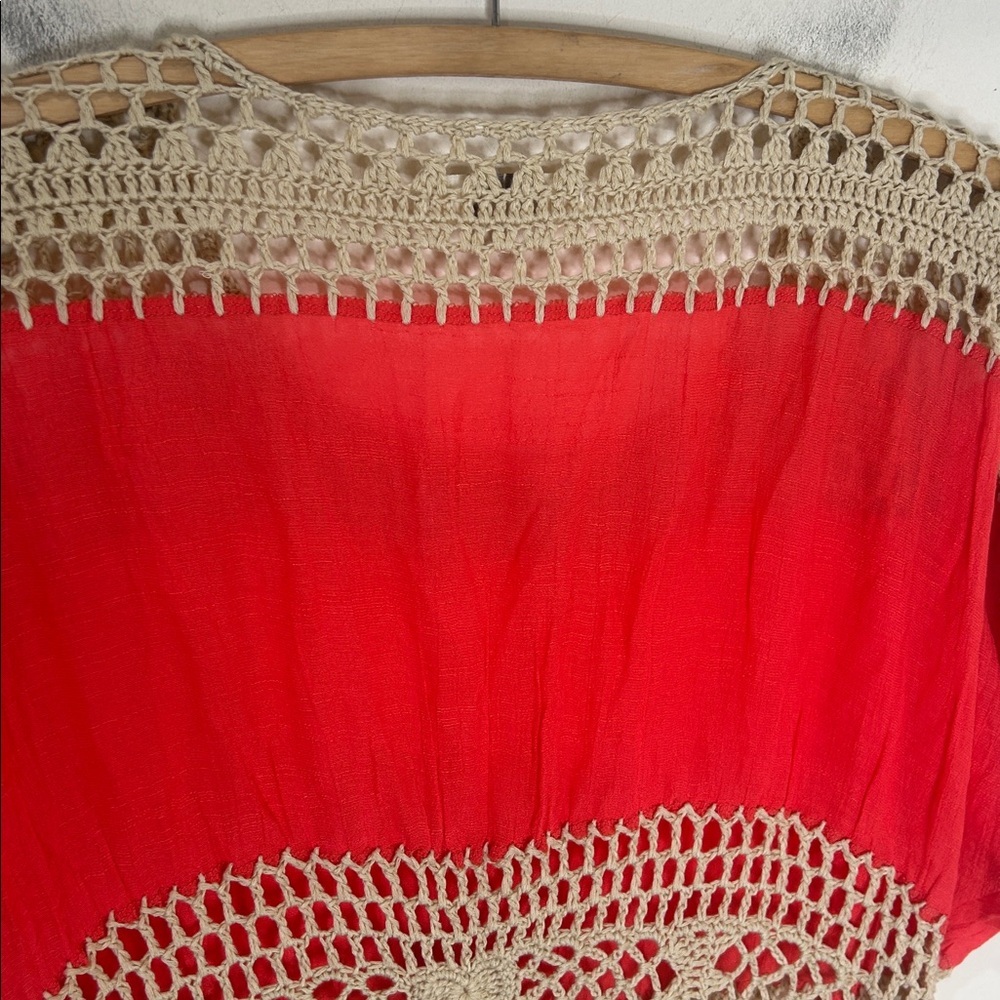UMGEE Crochet Mix Media Top Boho Festival Size Medium/Large - Picture 10 of 13